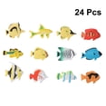 thumbnail image 2 of Plastic Fish Model 24pcs Ocean Animal Tropical Fish Figure Model Preschool Kids Educational Toys, 2 of 8