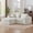 White, variant on 102" Modular Sillones Para Sala Sofa, Para Sala Sofa with Corduroy Fabric, Para Sala Sofas with Non-Slip Base for Living Space, Dark Gray