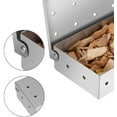 thumbnail image 3 of Smoker Box for Grill BBQ Wood Chips- Large Capacity Thick Stainless Steel Meat Smoky Flavor Smoker Box for Charcoal & Gas Grill, 3 of 7