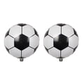 thumbnail image 3 of Jiaroswwei 5Pcs Round Foil Football Soccer Balloon Bar Birthday Supply Party Mall Decor, 3 of 5