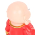 thumbnail image 4 of Suodoka Solar Buddha Figurine Maitreya Auto Hand Shaking Powered Durable ABS Statue for Home Car Office Decor Red 3.0 inches / 7.6 cm Energy Saving Dashboard Ornament, 4 of 9