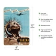thumbnail image 2 of Belgium (Belgien) - Belgian Congo (Belgisch Kongo) - South Africa (Südafrika) - Sabena - Vintage Airline Travel Poster by Marcel Cros c.1950 - 8 x 12 inch Vintage Wood Art Sign, 2 of 4