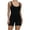 Black1, variant on Womens Short Bodysuits Workout Yoga Jumpsuits Stretch Sleeveless Athletic Compression Rompers