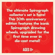 Spirograph Die-Cast Collectors Set – Special Edition, Arts and Crafts, Kids Toys, Art Supplies, Drawing Kit, Spiral Art, Design Sheet Included, Ages 8+