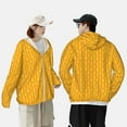 thumbnail image 4 of Fotbe Corn Kernels Chaqueta con Protección Solar UPF 50+ para Hombre y Mujer, Camisa con Capucha y Bolsillos-Medium, 4 of 7