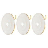 Uxcell Weather Door Seal Strip Tape, Strong Self Adhesive Foam Tape Gap Filler for Door, Window, 1/4 Inch x 1/8 Inch x 16 Feet White 3 Pack