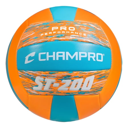 CHAMPRO ST-200 Indoor Outdoor Recreational Volleyball Camo Optic Orange