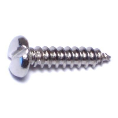 

#4 x 1/2 18-8 Stainless Steel Slotted Pan Head Sheet Metal Screws