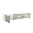 thumbnail image 6 of MMT Modern Gray/White Gloss 78.7" TV Stand with Blue LED Lights for 50-90 inch TVs, 6 of 7