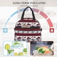 thumbnail image 4 of Naloa Buffalo Plaid Forest Print Lunch Bag for Women & Men Insulated Lunch Box or Cooler Lunch Tote Bags for Work, Travel, Outdoor, 4 of 5