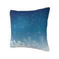 thumbnail image 2 of Wukai Christmas Snowflakes Premium Polyester Fleece Pillow Covers with Hidden Zipper Closure,Luxuriously Soft and Durable-26"x26", 2 of 7