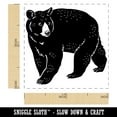 thumbnail image 2 of Walking American Black Bear Self-Inking Rubber Stamp Ink Stamper - Sky Blue Ink - Small 1 Inch, 2 of 7