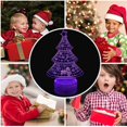 thumbnail image 6 of 3D Illusion Night Light for Christmas, CHRISTMAS TREE MERY CHRISTMAS Best Gift Idea for Friends & Family-Cool Home Office Bedroom Decor with Touch Sensor 16 Color Mode, 6 of 7