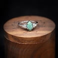 thumbnail image 5 of Anillo creativo de turquesa y diamantes para mujer, talla 8, 5 of 5