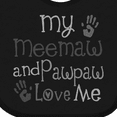 thumbnail image 4 of Inktastic My Meemaw and Pawpaw Love Me Boys or Girls Baby Bib, 4 of 4