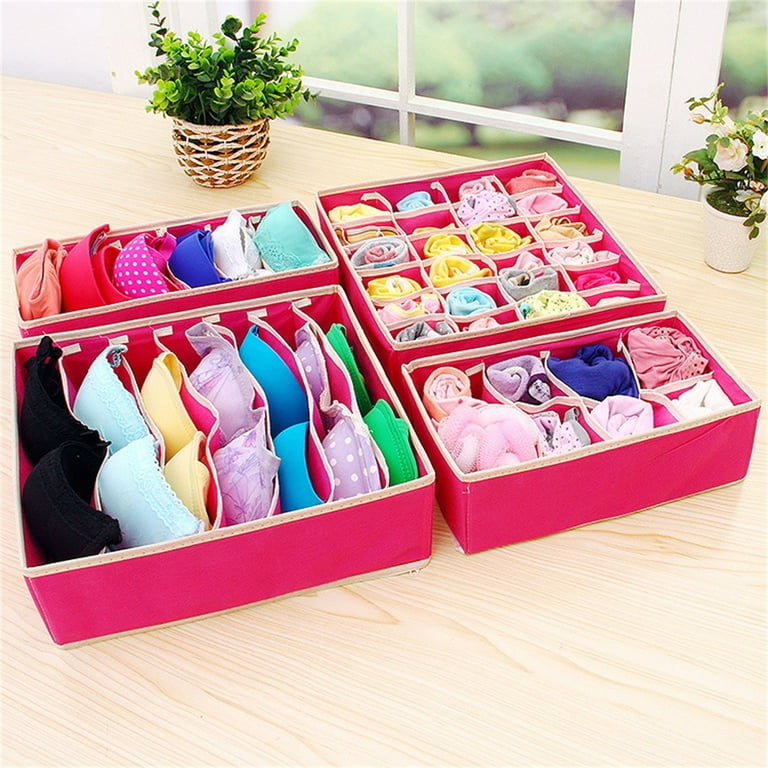 Storage for Bedroom Linen Storage Bags Ties by Underwear Underwear Divide  Organizer for Bras 4 Closet Socks Drawer Pack Housekeeping & Organizer for  Bed Laundry Room Organizers And Storage Ideas 