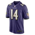 thumbnail image 2 of Men's Nike Kyle Hamilton Purple Baltimore Ravens Player Game Jersey, 2 of 4