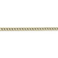 thumbnail image 3 of 14K Rhodium Plated Yellow Gold 3.4mm Semi-solid Pav� Curb Chain 24 Inch, 3 of 6