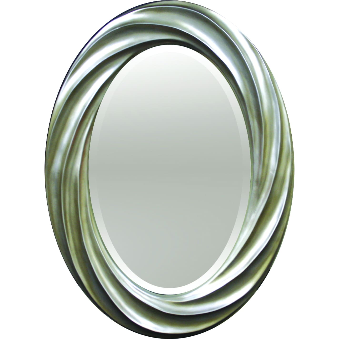 A and A Art Gallery Swirlframe Decorative Oval Mirror