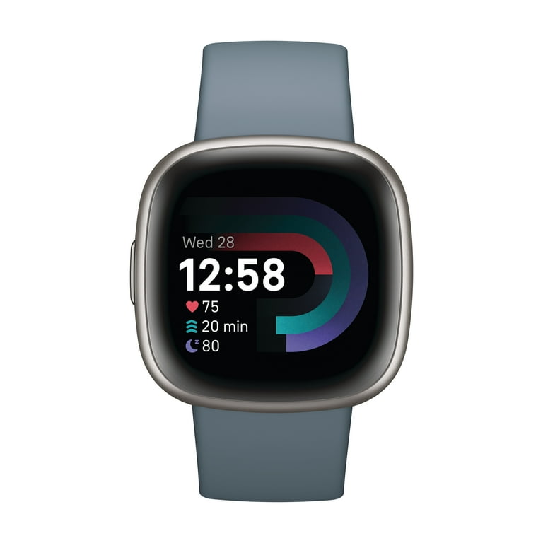 Fitbit Versa 4 Fitness Smartwatch - Blue/Platinum, 40+ Exercise Modes, 6+ Days Battery Life - Walmart.com Fitbit Versa 4 Fitness Smartwatch - Blue/Platinum, 40+ Exercise Modes, 6+ Days Battery Life - Walmart.com