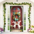 thumbnail image 2 of YWIYIUD 1PC Happy Easter Door Cover Easter Decorations, 71x35 Inch Easter Rabbit Eggs Door Banner Welcome Easter Banner Spring Theme Rabbit Door for Front Door Wall Indoor Outdoor Home Decor, 2 of 7