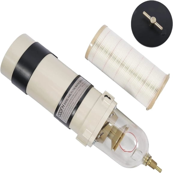 1000FG Fuel Water Separator, 180 GPH, 30-Micron, 7/8"-14 Thread, with 2020 Element, Universal Diesel, 22-Inch, 1-Pack