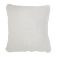 thumbnail image 3 of 24" x 24" Sherpa Throw Pillow Cover in Snow, 3 of 5