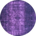 thumbnail image 1 of Ahgly Company Indoor Round Oriental Purple Industrial Area Rugs, 8' Round, 1 of 4