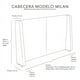 thumbnail image 5 of Cabecera King Size Dicasa Milán Gris Oscuro, 5 of 5