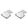 thumbnail image 2 of Maytalsory Plaque de joint de Cou de Guitare en Acier Inoxydable 4 Trous TZ 2Ensemble, 2 of 6