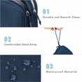 thumbnail image 4 of Travel Cable Organizer Bag Pouch Electronic Accessories Carry Case Portable Waterproof Double Layers All-in-One Storage for Cord, Charger, Phone, Earphone(Blue), 4 of 7