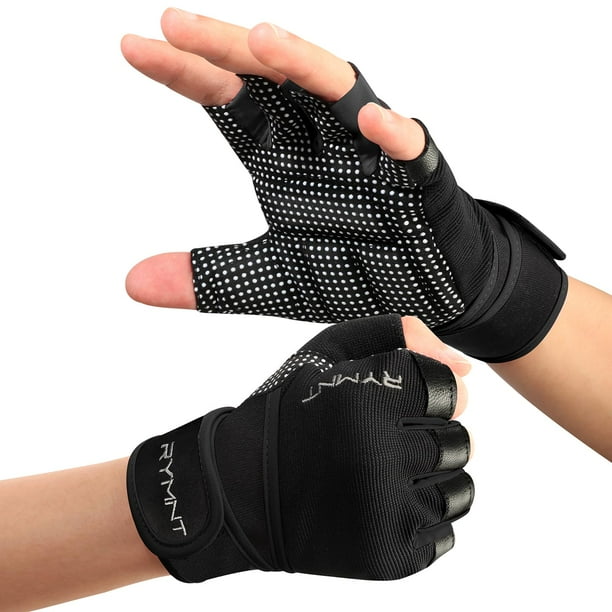 Guantes de entrenamiento RYMNT Aron Black-M con soporte para la muñeca
