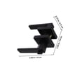 thumbnail image 2 of LOLIPPYY 1 Set Of Black Door Handles Aluminum Locking Wave Handle For Bathroom Door Matte Finish, 2 of 8