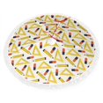 thumbnail image 2 of Christmas Tree Skirt, funny ruler pencil Print Christmas Tree Decorations Indoor, Tree Skirts Mat With Tassel Trim for Halloween New Year Holiday Christmas Party Decor 36 Inches, 2 of 7