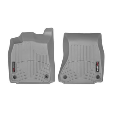 WeatherTech Custom Fit FloorLiners compatible with Audi A6, A7, RS7, S6, S7 - 1st Row (Driver & Passenger), Grey