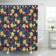 thumbnail image 1 of Juego de cortinas de ducha ABPHQTO con flores amarillas y rojas tropicales 165x180 cm, 1 of 2