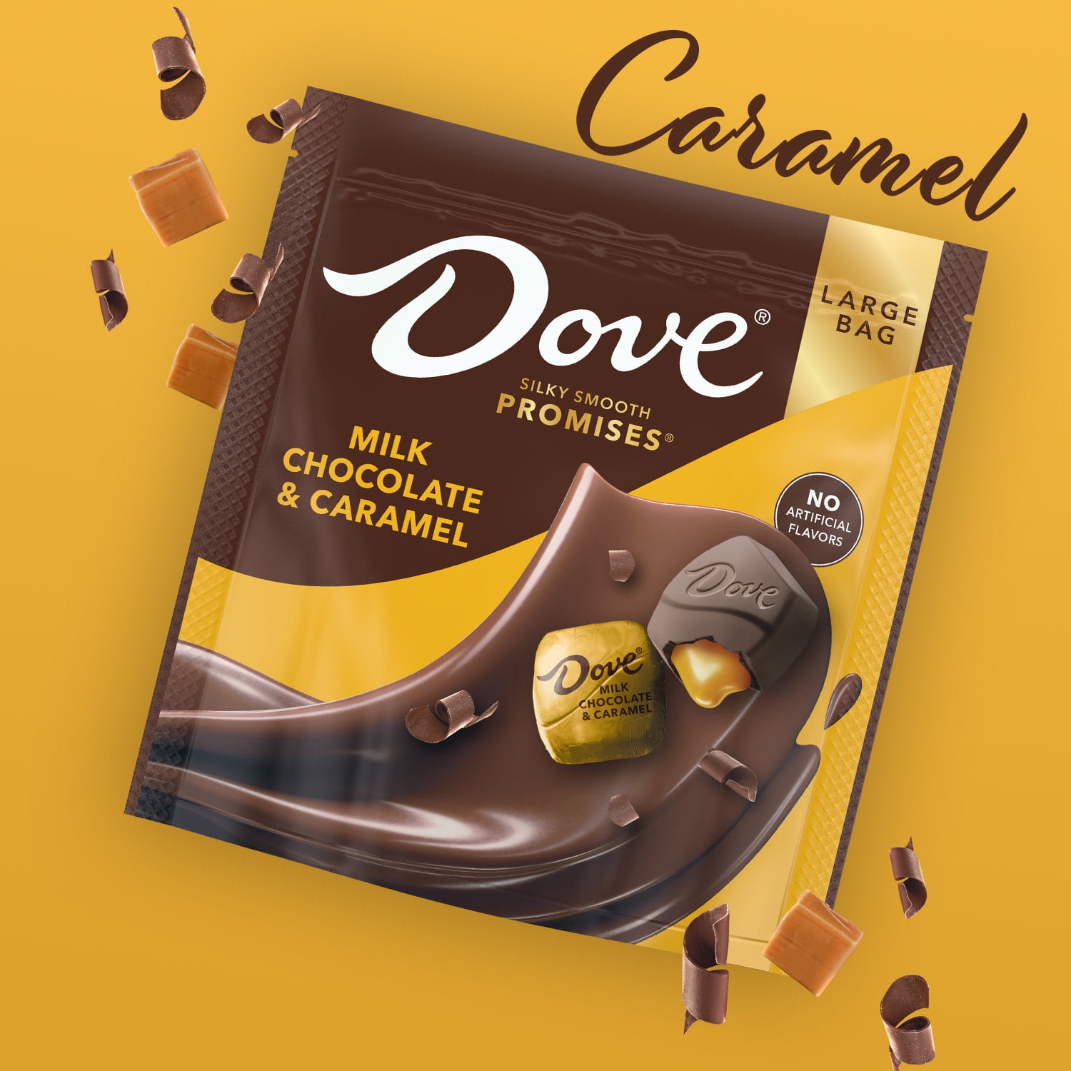 (3 pack) Dove Promises Milk Chocolate & Caramel Candy - 12.67 oz Large Bag