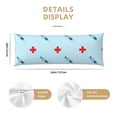 thumbnail image 3 of Fotbe Syringe And Red Cross Funda para Almohada Corporal con Diseño, Funda de Microfibra Ultrasuave de 20x54 Pulgadas, Ropa de Cama Elegante, 3 of 7