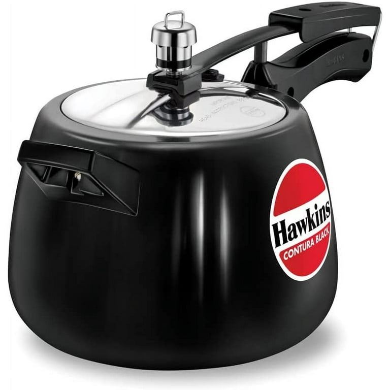Hawkins Hard Anodised Pressure Cooker, 4-Liter, Contura