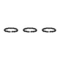 thumbnail image 3 of Wweixi Bracelet de Perles Exquis à Grand Application pour Polyvalence Pierre Volcanique Exquise 3ensemble, 3 of 6