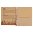 Bagasse Notebook 5 Subjects 200sheets 5 Pocket Dividers, Kraft FSC