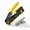 Yellow EZ Crimper, variant on CAT5 CAT6 CAT7 Pass Through Crimper] Crimping Tool For Standard RJ45 RJ12 RJ11 Connectors CAT6a Shielded Modular Plugs ,Built to Last