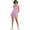 thumbnail image 1 of Self Esteem Robe Mini Texturée pour Femmes, Violet, Juniors, Grand, 1 of 1