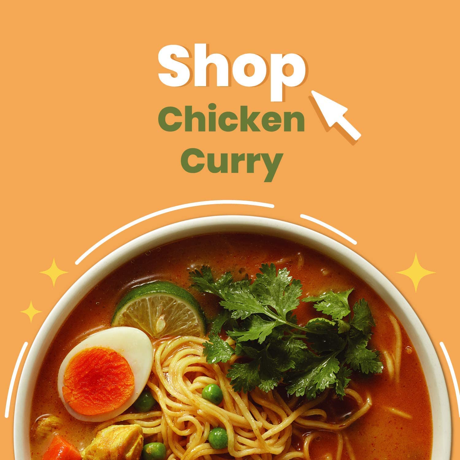 Lemonilo Chicken Curry Soup Ramen 2.58 oz (Pack of 12)