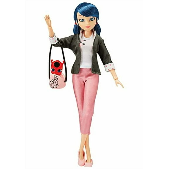 Miraculous Ladybug Marinette Fashion Doll with Tikki Kwami, 10.5" by Playmates Toys