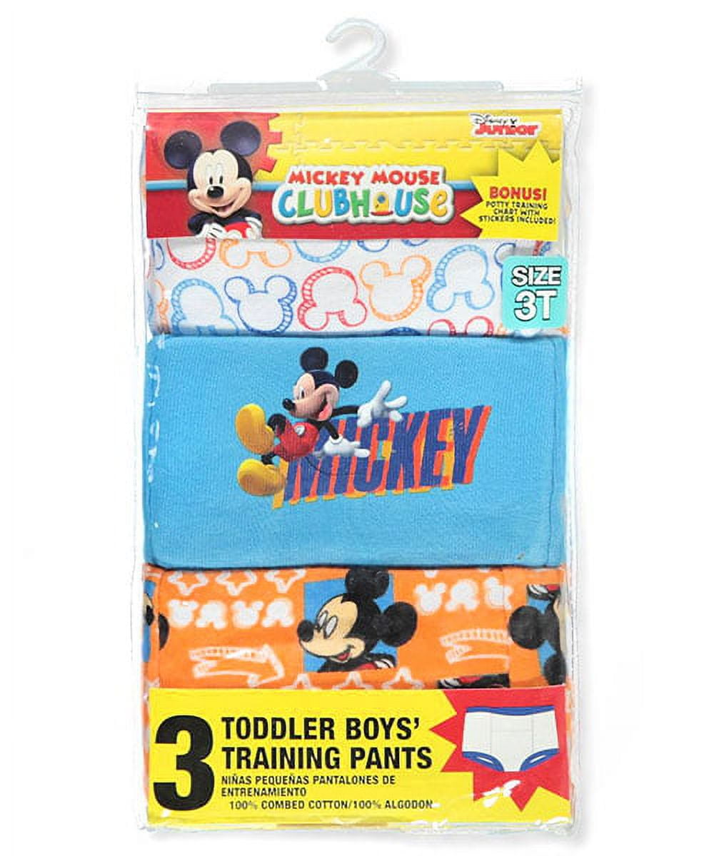 Mickey Mouse Potty Training Pants Underwear, 3-Pack (Toddler Boys