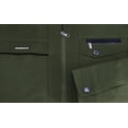 thumbnail image 3 of Men’s Water Resistant Stand Collar Fleece Lined Casual Outwear Full Zip Jacket (Olive, 2XL), 3 of 4