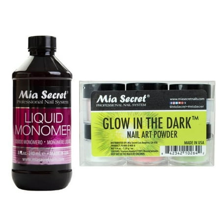 Mia Secret - Monomer 8 oz + Glow In The Dark