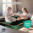 thumbnail image 4 of ODIKA 4'x6' Machine Washable Non-Slip Area Rug, Yuletide Conifer Latch Hook Kit Canvas Yarn Crochet Decoration High Traffic Rug, Black, 651012, 4 of 5