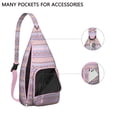 thumbnail image 3 of Traditional Folk Art Sling Backpack - Rustic Boho Shoulder Bag for Travel, Cycling & Mountain Climbing, 3 of 4